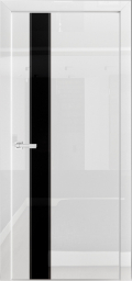 межкомнатные двери  Дариано Вита-2 чёрное с фацетом эмаль глянец