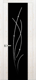 межкомнатные двери  Дариано Рондо-3 гравировка Блик-1 экошпон