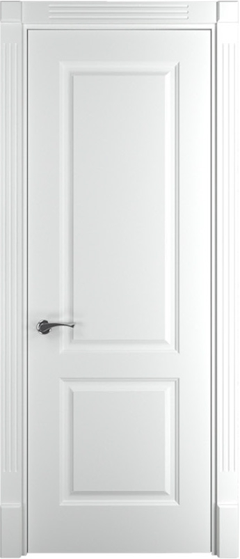 межкомнатные двери  Прованс Классика с фрезеровкой Классика 1 эмаль белая