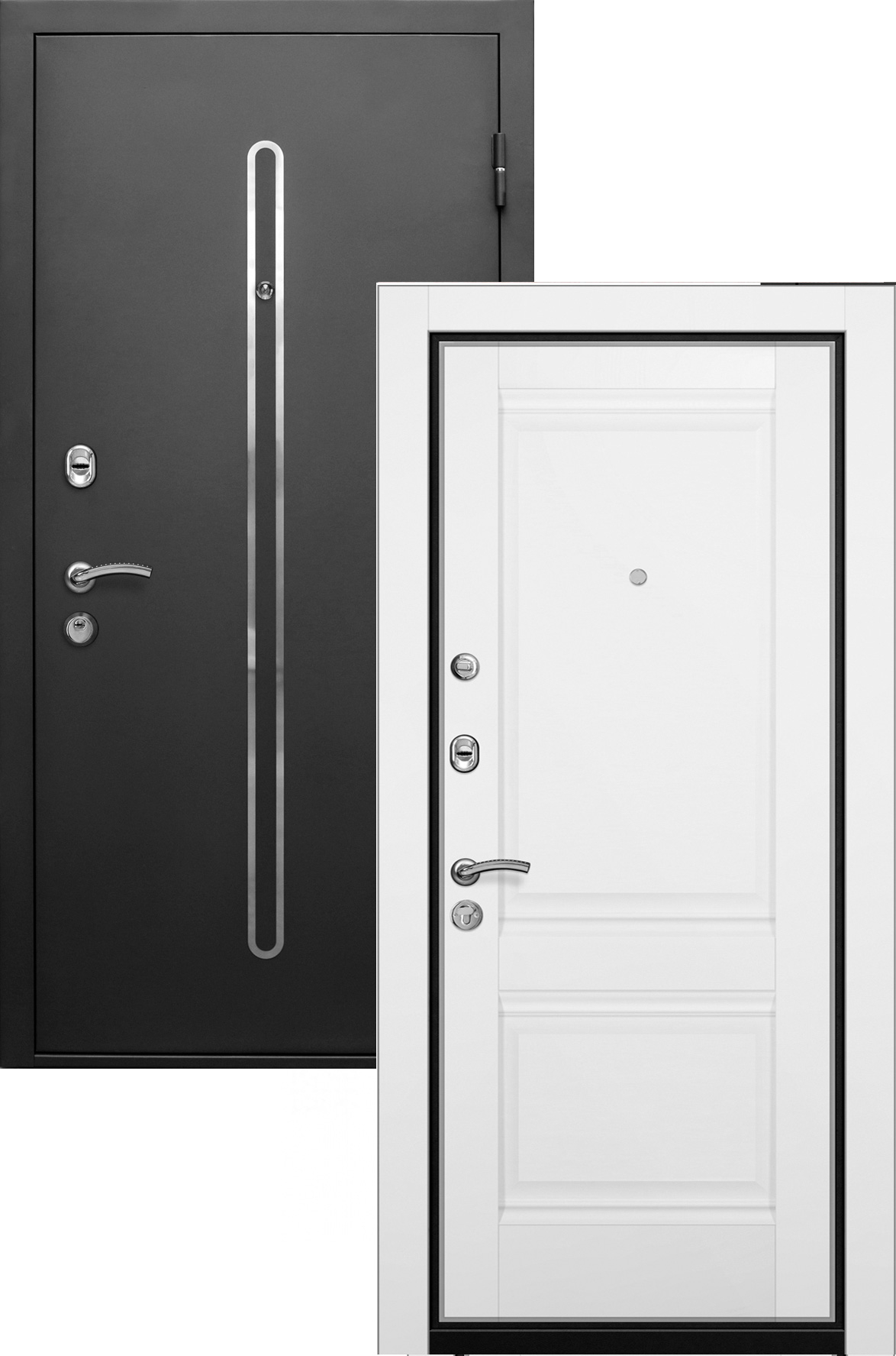 стальные двери  Легран Волкодав База 57 Кёльн серый металлик/Profil Doors 1U аляска