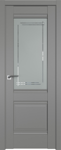 межкомнатные двери  Profil Doors 2U гравировка Мадрид грей