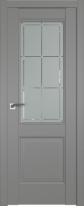 	межкомнатные двери 	Profil Doors 90U гравировка 1 грей