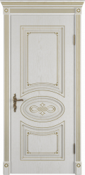 	межкомнатные двери 	ВФД Classic Art Greta bianco с патиной