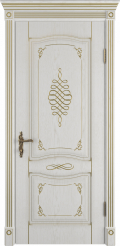 	межкомнатные двери 	ВФД Classic Art Vesta bianco с патиной