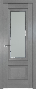 межкомнатные двери  Profil Doors 2.90XN стекло Square грувд серый
