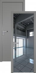 	межкомнатные двери 	Profil Doors 1E с зеркалом грей