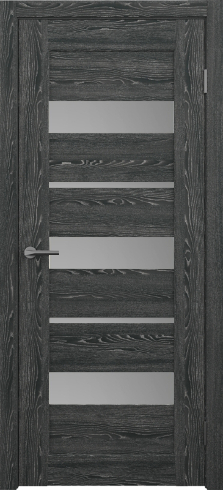 межкомнатные двери  Альберо Бостон мателюкс дуб чёрный