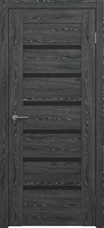 межкомнатные двери  Альберо Мальта стекло дуб чёрный