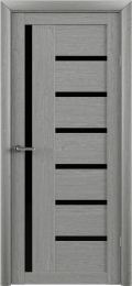 	межкомнатные двери 	Альберо Т-3 стекло ясень дымчатый