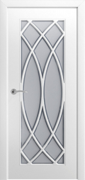 	межкомнатные двери 	Дариано Саппоро 1 с рёшеткой Волна эмаль