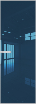 	межкомнатные двери 	Profil Doors AGN-1 зеркало голубое