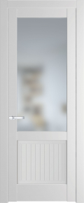 	межкомнатные двери 	Profil Doors 3.2.2 PM со стеклом крем вайт