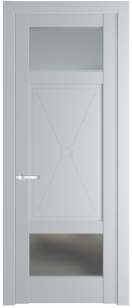 	межкомнатные двери 	Profil Doors 1.3.2 PM со стеклом лайт грей