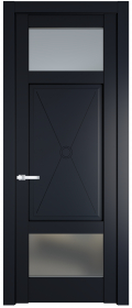 	межкомнатные двери 	Profil Doors 1.3.2 PM со стеклом нэви блу