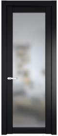 	межкомнатные двери 	Profil Doors 1.1.2/2.1.2 PD со стеклом блэк