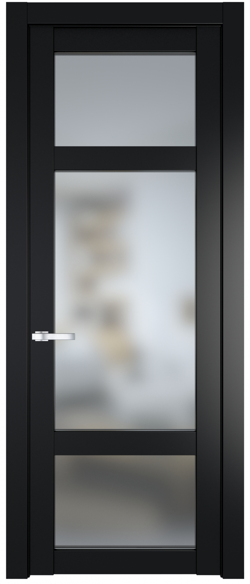 межкомнатные двери  Profil Doors 1.3.2 PD со стеклом блэк