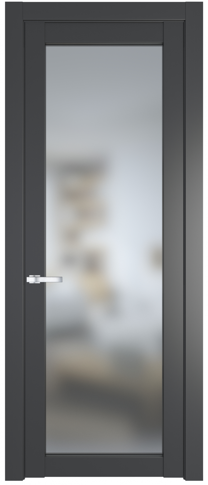 межкомнатные двери  Profil Doors 1.1.2/2.1.2 PD со стеклом графит