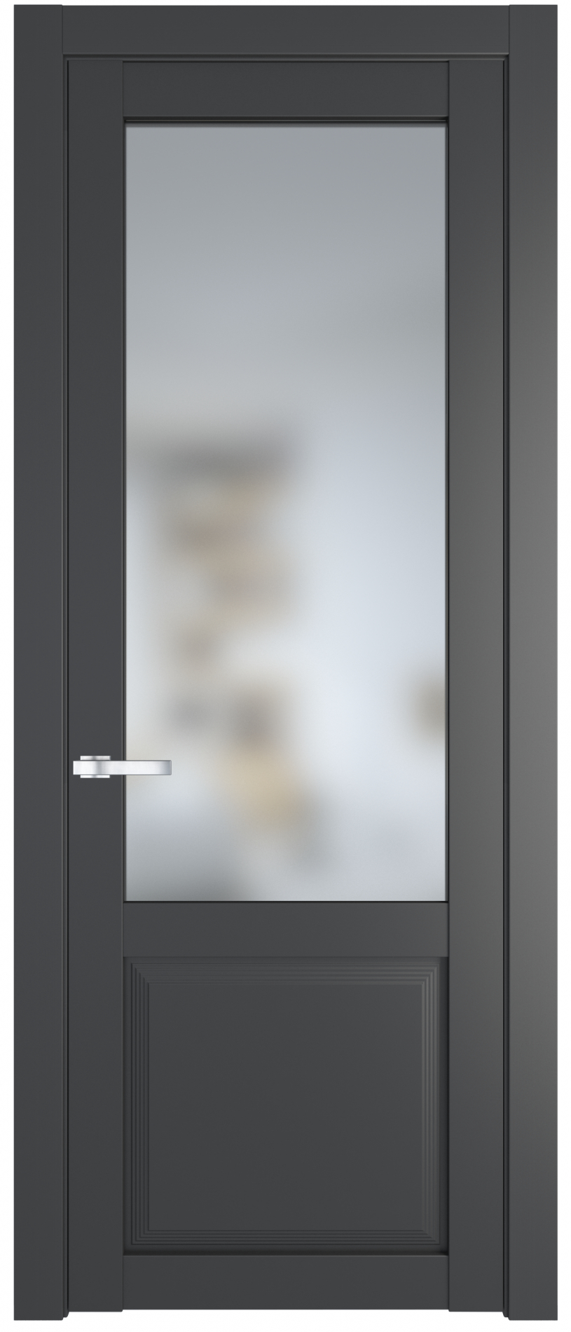 межкомнатные двери  Profil Doors 2.2.2 PD со стеклом графит