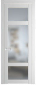 	межкомнатные двери 	Profil Doors 1.3.2 PD со стеклом крем вайт