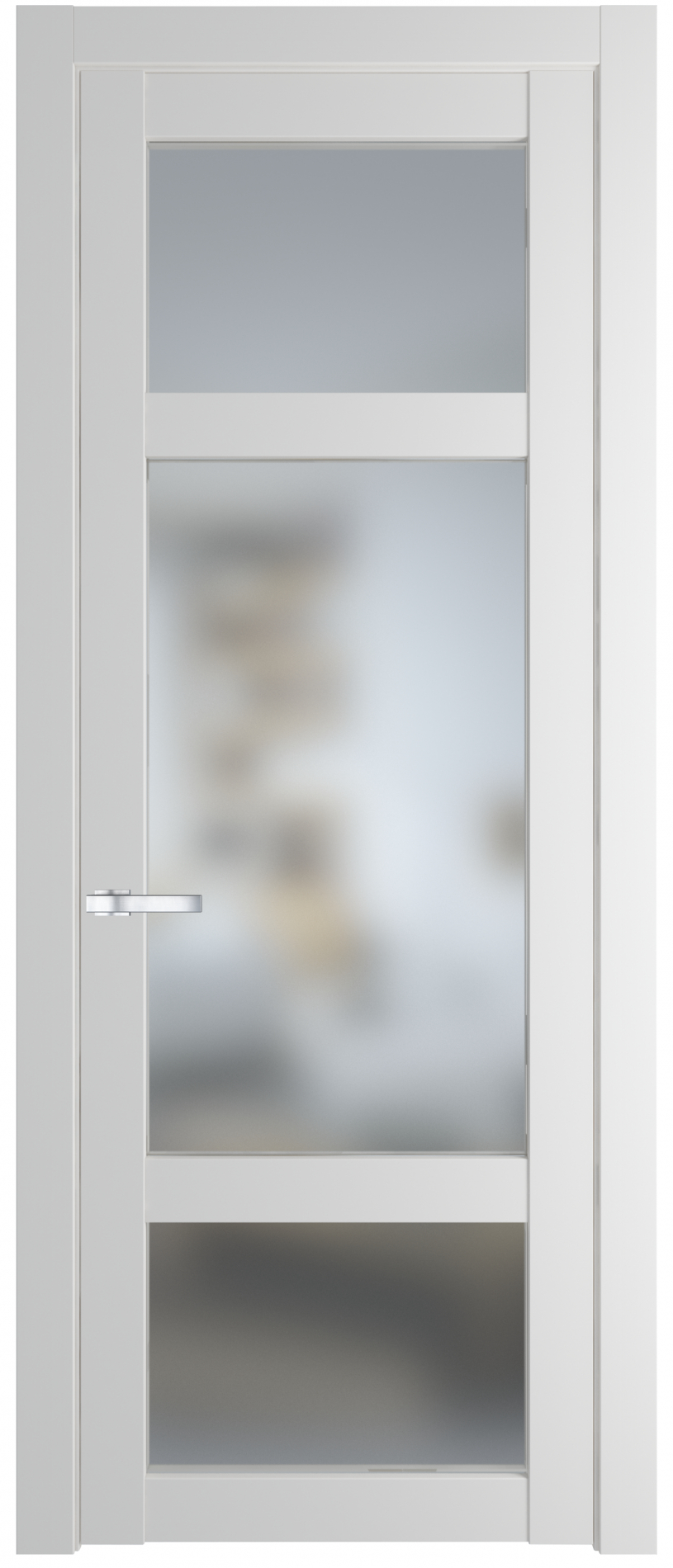 межкомнатные двери  Profil Doors 1.3.2 PD со стеклом крем вайт