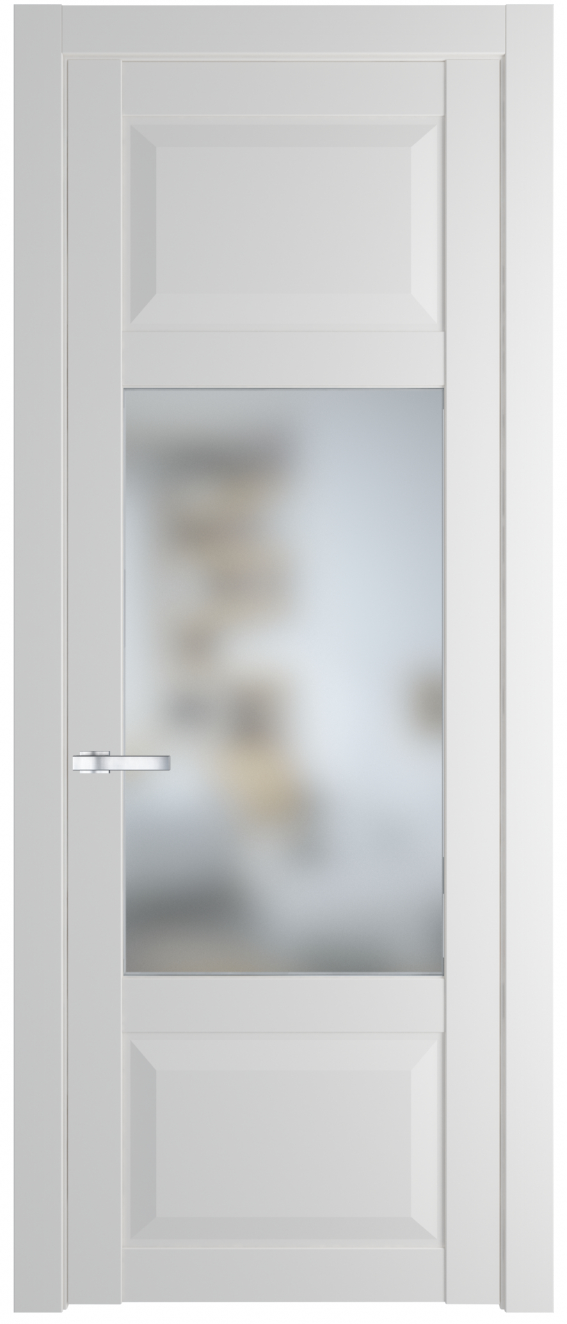 межкомнатные двери  Profil Doors 1.3.3 PD со стеклом крем вайт