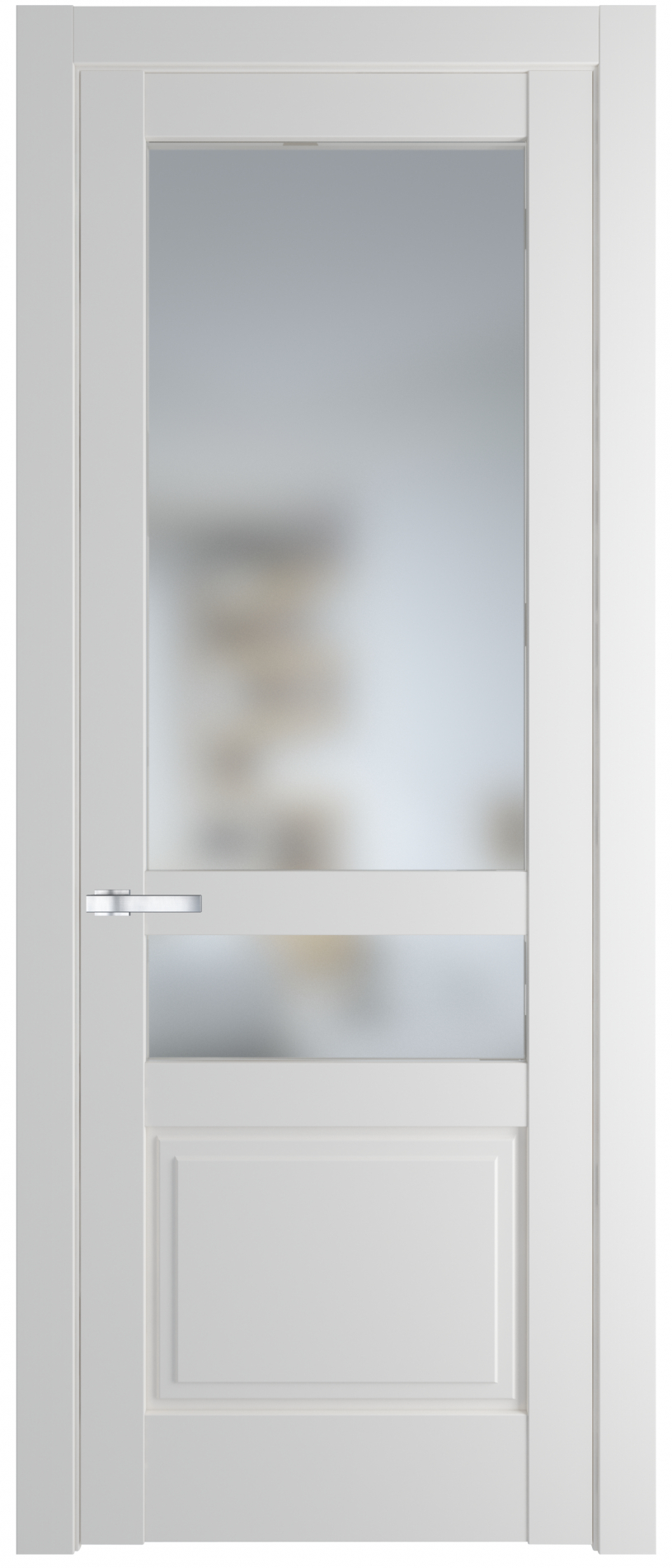 межкомнатные двери  Profil Doors 3.5.4 PD со стеклом крем вайт