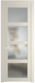 	межкомнатные двери 	Profil Doors 1.4.2/2.4.2 PD со стеклом кремовая магнолия