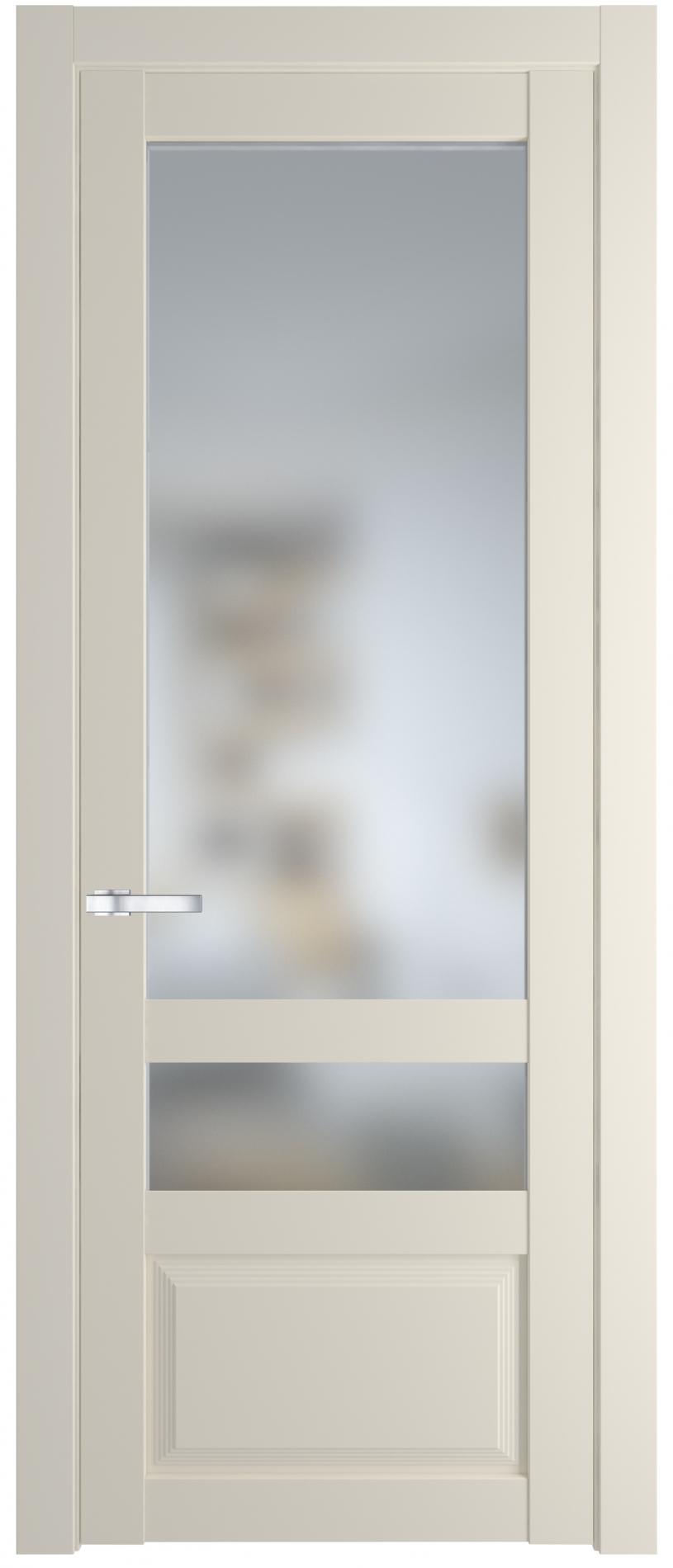 межкомнатные двери  Profil Doors 2.5.4 PD со стеклом кремовая магнолия