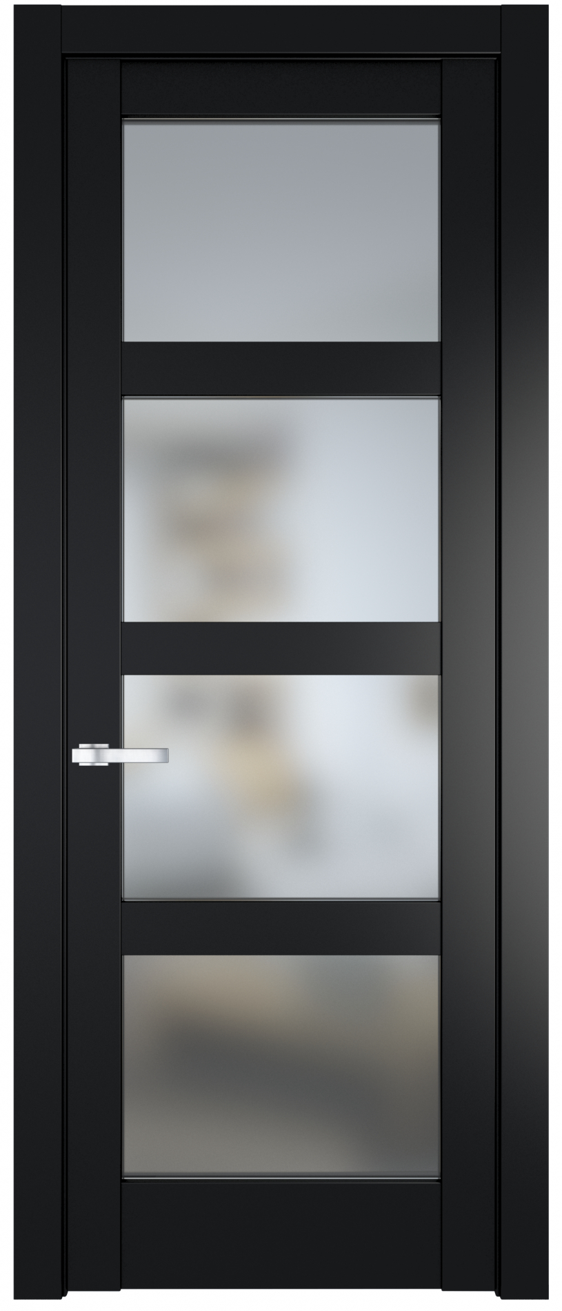 межкомнатные двери  Profil Doors 3.4.2/4.4.2 PD со стеклом блэк