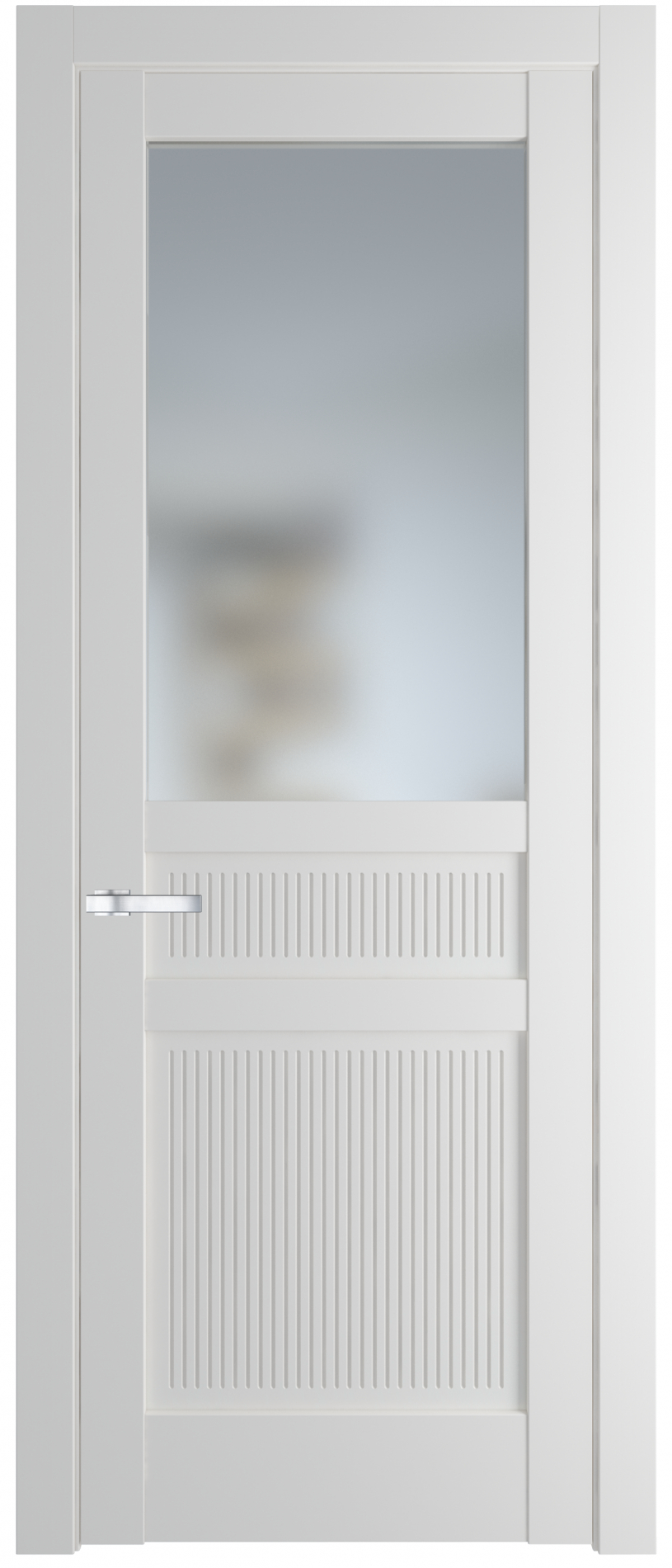межкомнатные двери  Profil Doors 2.3.2 PM со стеклом крем вайт