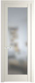 	межкомнатные двери 	Profil Doors 1.1.2 PM со стеклом перламутр белый