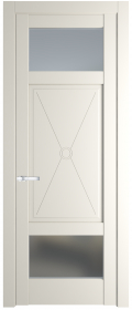 	межкомнатные двери 	Profil Doors 1.3.2 PM со стеклом перламутр белый