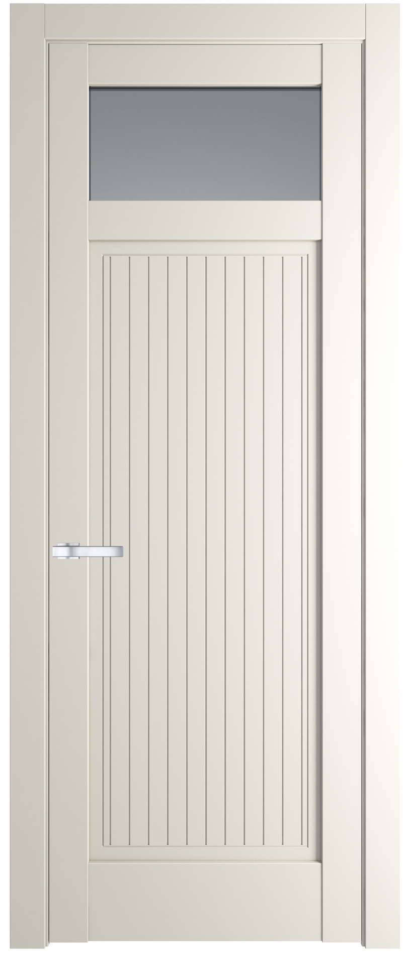 межкомнатные двери  Profil Doors 3.3.2 PM со стеклом перламутр белый