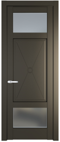 	межкомнатные двери 	Profil Doors 1.3.2 PM со стеклом перламутр бронза