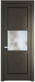 	межкомнатные двери 	Profil Doors 1.4.2 PM со стеклом перламутр бронза