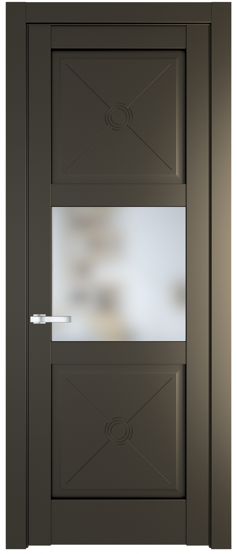 межкомнатные двери  Profil Doors 1.4.2 PM со стеклом перламутр бронза