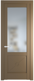 	межкомнатные двери 	Profil Doors 1.2.2 PM со стеклом перламутр золото