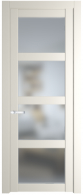 	межкомнатные двери 	Profil Doors 1.4.2/2.4.2 PD со стеклом перламутр белый