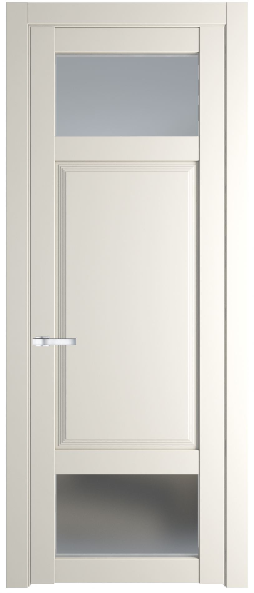 межкомнатные двери  Profil Doors 2.3.4 PD со стеклом перламутр белый