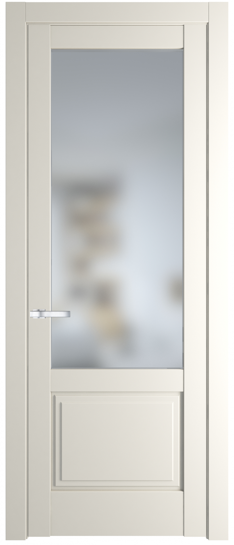 межкомнатные двери  Profil Doors 3.2.2 PD со стеклом перламутр белый
