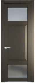 	межкомнатные двери 	Profil Doors 1.3.4 PD со стеклом перламутр бронза