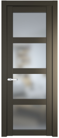 	межкомнатные двери 	Profil Doors 1.4.2/2.4.2 PD со стеклом перламутр бронза