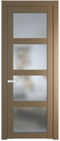 	межкомнатные двери 	Profil Doors 1.4.2/2.4.2 PD со стеклом перламутр золото