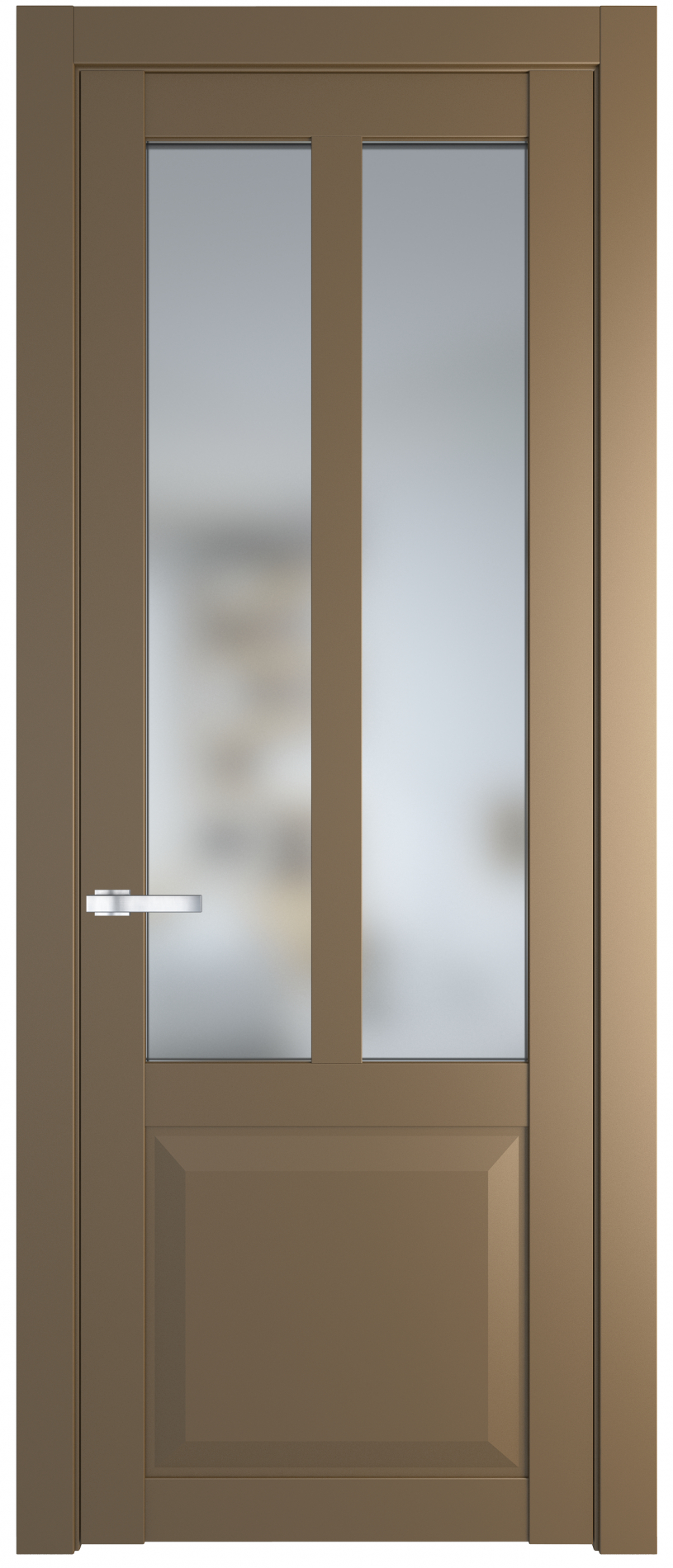 межкомнатные двери  Profil Doors 1.8.2 PD со стеклом перламутр золото