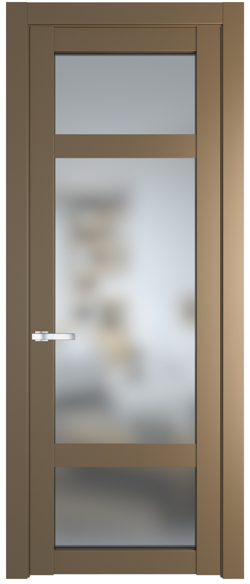 межкомнатные двери  Profil Doors 2.3.2 PD со стеклом перламутр золото