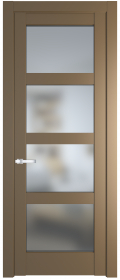 	межкомнатные двери 	Profil Doors 3.4.2/4.4.2 PD со стеклом перламутр золото