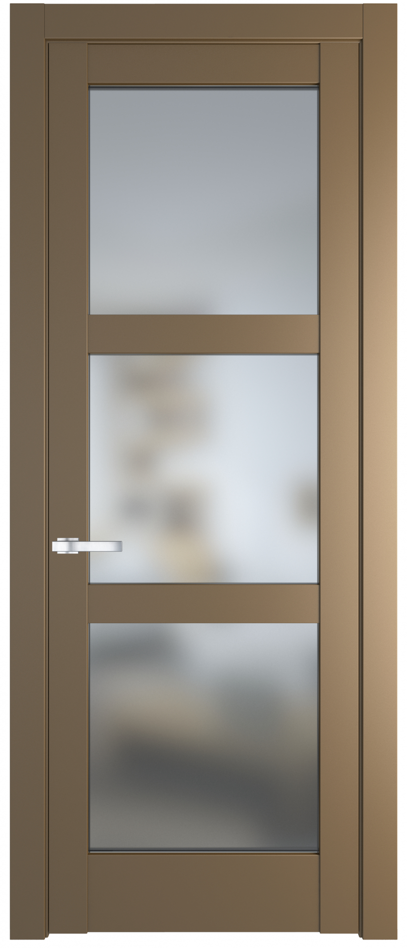 межкомнатные двери  Profil Doors 4.6.2 PD со стеклом перламутр золото