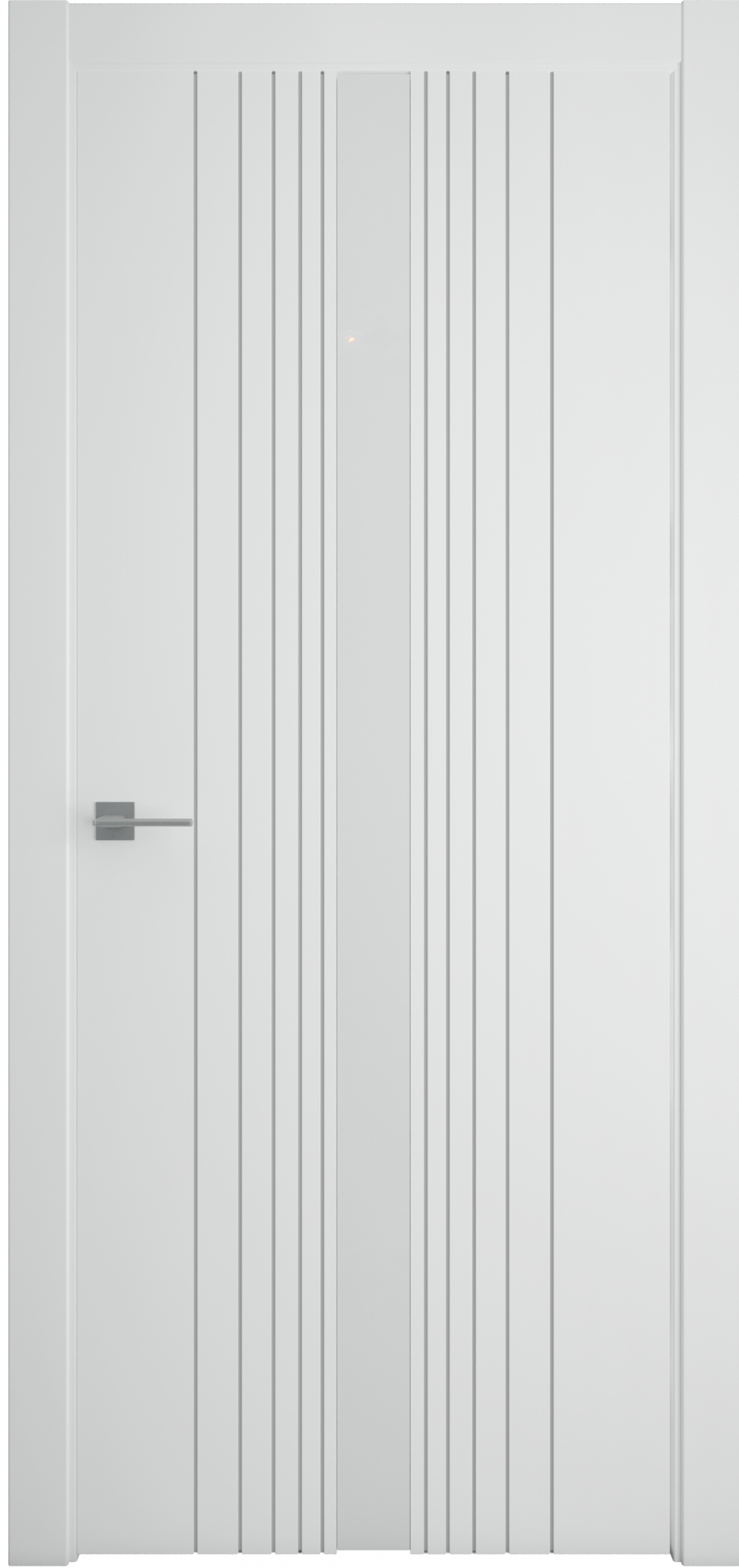 межкомнатные двери  Альберо Геометрия 8 белое эмаль белая