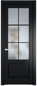 	межкомнатные двери 	Profil Doors 3.2.2 (р.6) PD со стеклом блэк