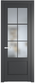 	межкомнатные двери 	Profil Doors 3.2.2 (р.6) PD со стеклом графит